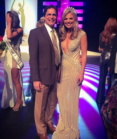 Dr. Michael Maniscalco with a pageant contestant